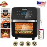Precision-Controlled 10-in-1 Air Fryer Rotisserie - 50°F-425°F for Perfect Meals