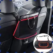 Car Universal Pocket Handbag Holder Organizer Seat Side Red Storage Mesh Net Bag (for: Audi)