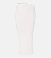 [Jacquemus] Jacquemus Pralù scalloped midi skirt UK 12 white