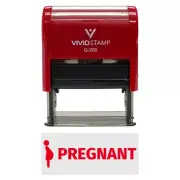 Vivid Stamp Pregnant Medical Self-Inking Rubber Stamps