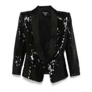 [Balmain] Balmain Sequinned Blazer 36 FR BLACK