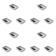 24pc Lemon & Lime Premium Smooth Wall Foil Tray Container Rect 28x20cm Silver
