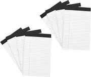 JEWEDECO Notebook Set 8 Books Ruled Lined Paper Pad Memo Planner Digital Notebook Tear-Off Pages Undated Office Supplies Memo Pad