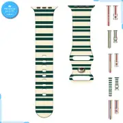 Silicone Sport Strap For Apple Watch 38mm 40mm 41mm Stripe Bracelet Wrist Belt