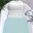 Bathtub Spa Headrest Ergonomic Bath Pillow Luxurious with 6 Suction Cups