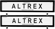 Altrex Number Plate Protectors - Ultimate European Black Lined 6LE