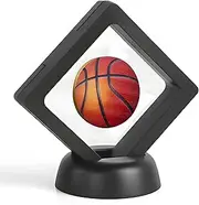 I Can Do All Things PH 4:13 Basketball Shape Challenge Coin, Includes Coin Decoration Stand and Round Clear case 0.3mm (Gold)