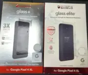 Zagg Tempered Glass+ or Elite Screen Protector For Google Pixel 4 XL Clear