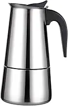 Stylish Silver Coffee Pot 450ml Handheld Kettle Sturdy Stainless Steel for Home Cafe Present