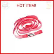 Tumaz Stretching Strap - 10 Loops & Non-Elastic Yoga Strap - The Perfect Home Wo