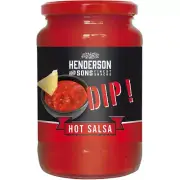 Henderson and Sons Hot Salsa Dip Spicy IN XXL Format 1050g