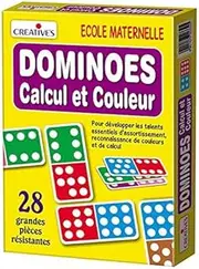 StonKraft Dominoes Counting & Color (French) | Language Independent | Preschool Learning Toys | Educational Toys | Learning Games | Matching Games for Kids & Toddlers