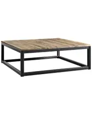 Modway Attune Large Pine Wood & Iron Coffee Table