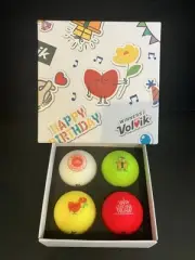 Volvik 'Happy Birthday - Golf Balls Pack!New Vivid Colors Ball. Great Gift!!