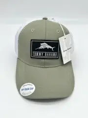 Tommy Bahama Mesh Trucker Hat Snapback Adjustable Green White Black Tip Your Cap