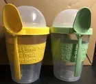 (2Yogurt Container, Reusable W/ Lids , Granola Cup and Spoons, Dishwasher Safe