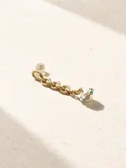 [Pascale Monvoisin] Pascale Monvoisin - Chelsea N°2 9-karat Gold Multi-stone Single Earring - One size One size Gold