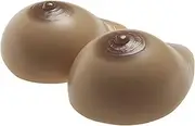[CYXZX] Self Adhesive Silicone Breast Forms Reusable Silicone Fake Boobs for Breast Cancer Surgery Woman Chest Improvement - 1 Pair (Size : EE~Cup (1600g/pair))