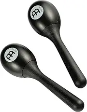 Meinl Percussion Plastic Egg Maracas - Egg Shaker with Ergonomic Handle - Musical Instrument Gadget - Plastic, Black (PEMBK)