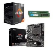 AMD Ryzen 5 5600GT + MSI A520M-A PRO AM4 microATX Mobo + 16GB DDR4 Crucial RAM