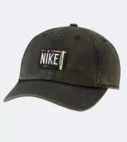 ️WOMENS BLACK NIKE HERITAGE 86 HAT CAP OSFM AEROBILL RETRO 80s FLUORO UNISEX