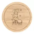 Manatees Are Just Butch Mermaids Round Chopping Cheese Board Funny