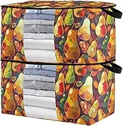 sanluoli 90L 2 Pack Under Bed Shoe Storage Containers with Reinforced Handles, clear window Storage Containers For Closet