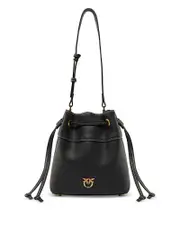 Pinko Mini Leather Bucket Bag
