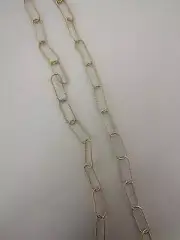 3 Feet Twisted Oval Elongated Link Chain / Modern Chain Available Color Gold F