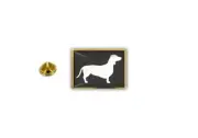 pins pin's badge metal lapel hat button dog dachshund