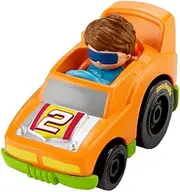Replacement Car for Little People Launch 'n Loop Raceway - GMJ12 ~ Replacement Orange Vehicle with Driver