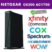 Netgear C6300 AC1750 WiFi Cable Modem Router Dual Band Gigabit W/ Free Shipping