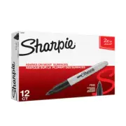 Sharpie Super Fine Point Permanent Marker Black Bx12