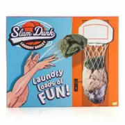 Slam Dunk Laundry Basket Bin Basketball Play Hoop Net Bedroom Novelty Game