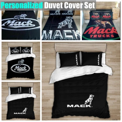 Mack Trucks Mens Quilt Doona Duvet Cover Bed Set Pillowcase Single Double Queen