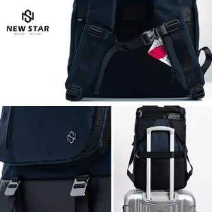 【NEW STAR】時尚機能防水多口袋收納後背包包 BK300(筆電包 電腦包 後背包)