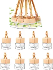 8 Pcs 8Ml Car Hanging Diffuser Bottle Perfume Empty Bottle Pendant Air Freshener