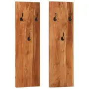 Wall-mounted Coat Racks Coat Hook Wall Hook for Towel Coat Hat 2 pcs vidaXL vida