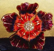 Estee Lauder 2010 Sensuous Purple Hibiscus Flower Solid Parfum Compact VINTAGE!