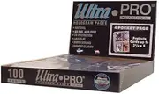 Ultra Pro 4-Pocket Platinum Page with 3-1/2" X 5" Pockets 100 ct.