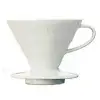日本HARIO-V60白色02陶瓷咖啡濾杯1~4杯-VDC-02W