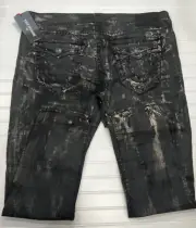 TRUE RELIGION GENO RELAXED SLIM W/FLAP JEANS New Size 42
