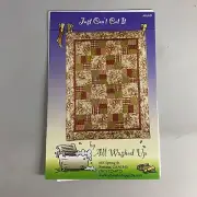 #8096 All Washed Up "Just Cant Cut It" Quilt Sewing Pattern Size 116' x 130'