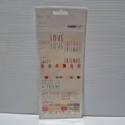 Kaisercraft "Sweet Pea" Collection Rub On Stickers Scrapbook Cards Craft