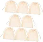 Beatifufu 8pcs Soap Storage Bag Cotton Swab Cotton Tote Bag Cotton and Linen Soap Bag Bar Soap Bag Soap Loofah Pouch Exfoliating Shower Towel Balls Cotton Mesh Bag Soap Net Buds Cotton Linen