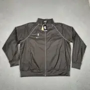Nike Jacket Mens XXLT Gray Windbreaker Full Zip NBA Phoenix Suns Basketball Logo