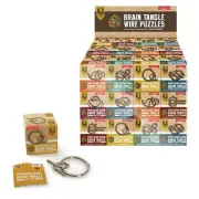 RUBIK CLASSIC WIRE PUZZLES - Steel IQ Brain Teaser Mind Toy Game by Lagoon **NEW