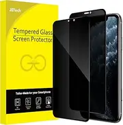 JETech Privacy Full Coverage Screen Protector for iPhone 11 Pro/X/XS 5.8-Inch, Anti-Spy Tempered Glass Film, Edge to Edge Protection Case-Friendly, 2-Pack