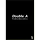 Double A DANB15067 B5 18K膠裝固頁橫線筆記本/記事本 黑牛皮 40張入