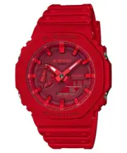 Casio G-Shock GA2100-4 A Digital Carbon Resin Red Men's Watch